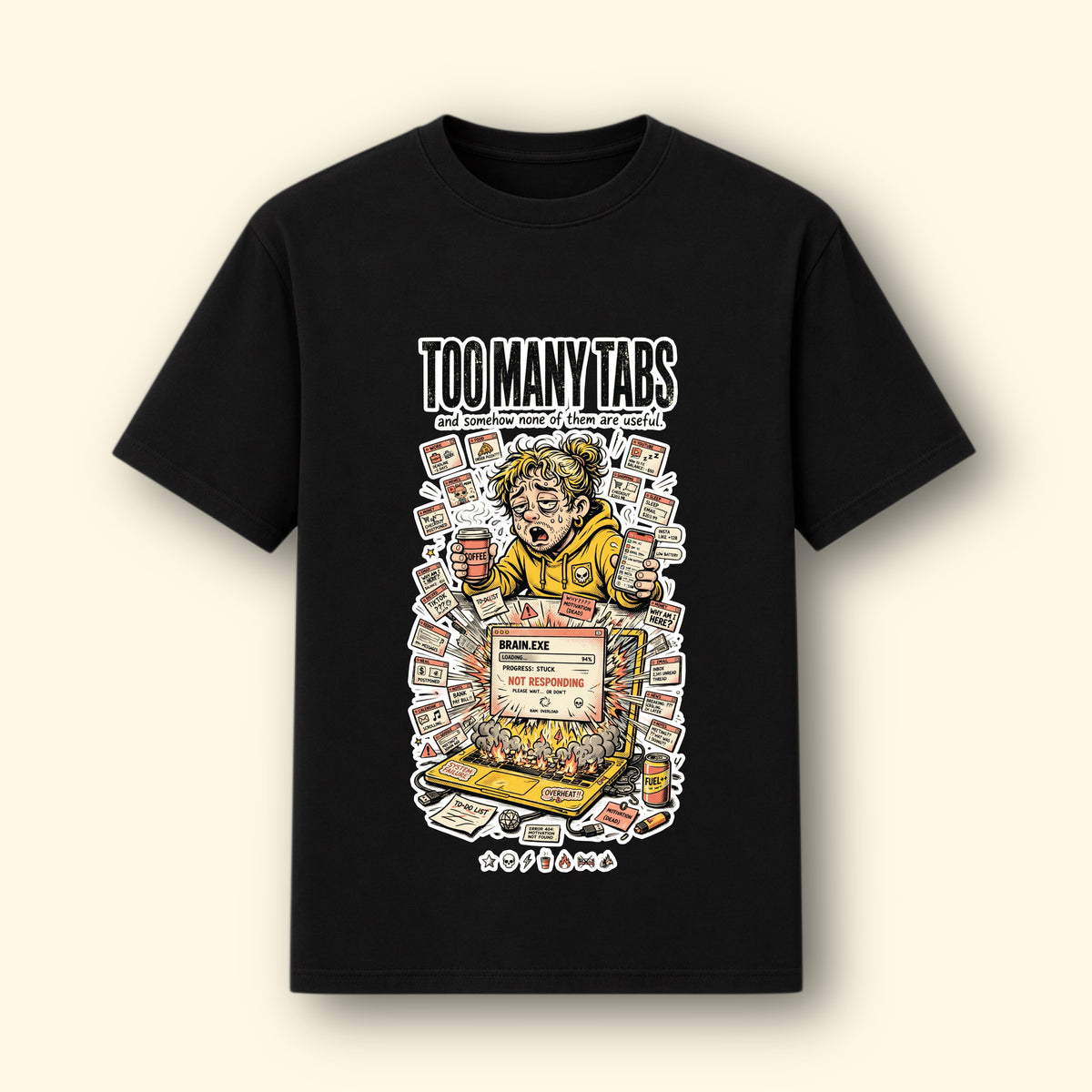 Too Many Tabs! Graphical Tee