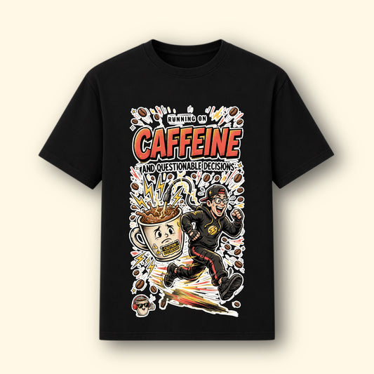 Running On Caffeine! Graphical Tee