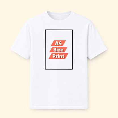 Customisable Tee DIY Series A4 Print